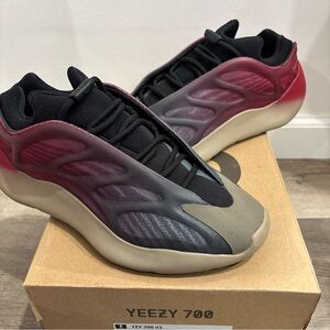 adidas Yeezy 700 V3 Sneakers - Black and Red
